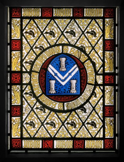 Tegnestuevindue med nederlandsk Roundel, ca. 1844 af Augustus Welby Northmore Pugin